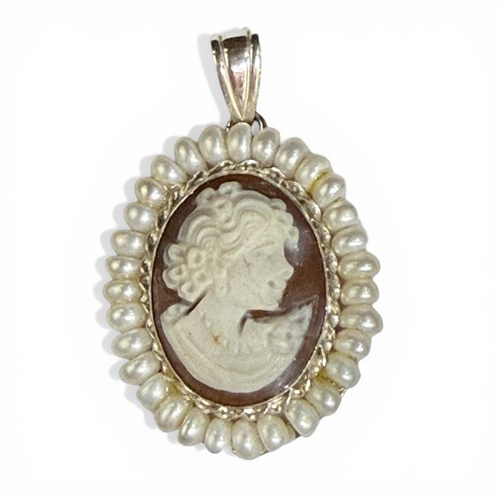 Anhänger Mandile 1922 Dame Cammei  in Silber 2MCICM221 - 2MCICM221